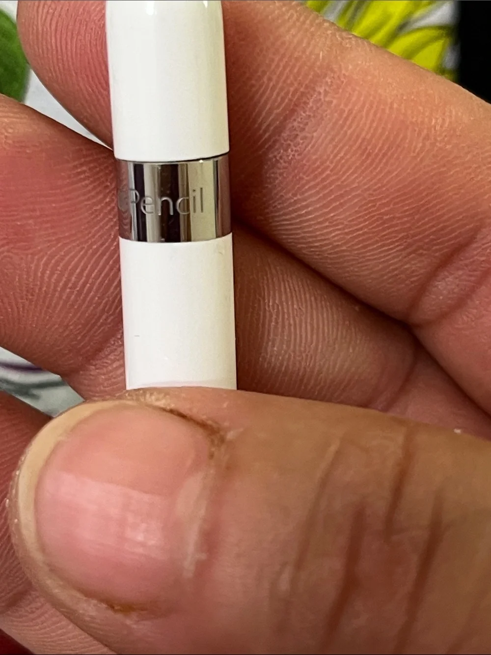 Apple White Pencil with Black Leather Sleeve